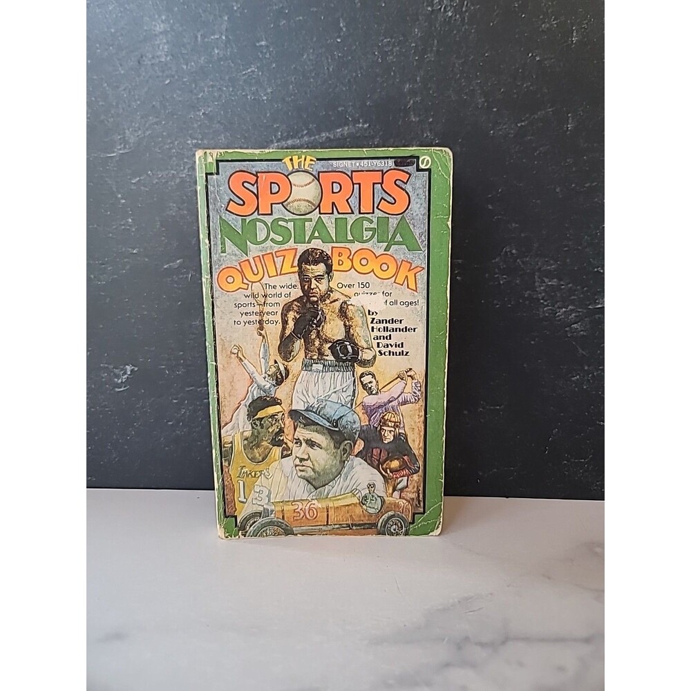 The Sports Nostalgia Quiz Book By Zander Hollander And David Schulz Paperback
